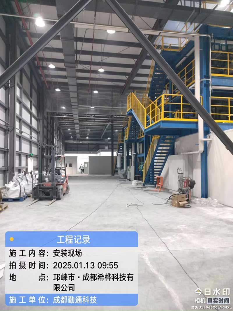 邛崃冷却塔/邛崃200T冷却塔循环系统安装现场